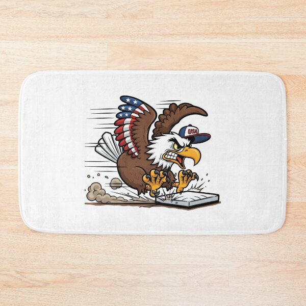 Item preview, eagly Angry Bald Eagle Sliding into Base designed and sold by Uglyandcute.