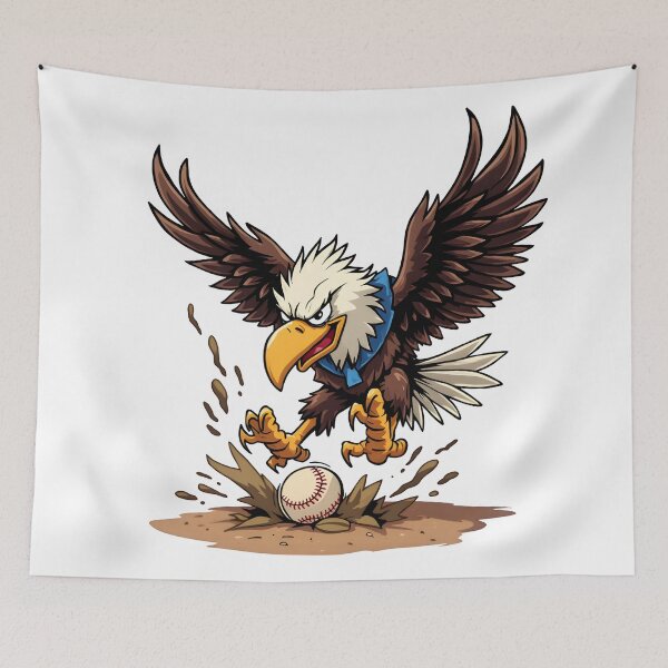 Item preview, eagly Angry Bald Eagle Sliding into Base designed and sold by Uglyandcute.