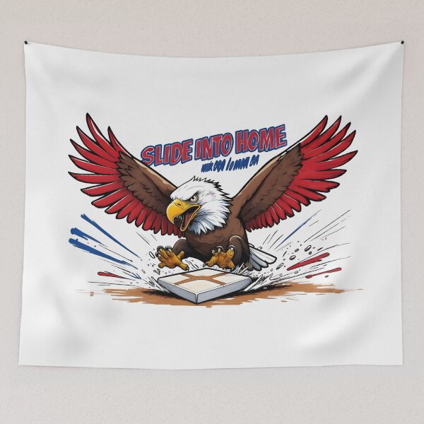 Item preview, eagly Angry Bald Eagle Sliding into Base designed and sold by Uglyandcute.