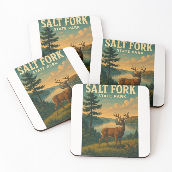 Item preview, White-tailed Deer at Salt Fork Lake, Ohio designed and sold by Places On Earth.