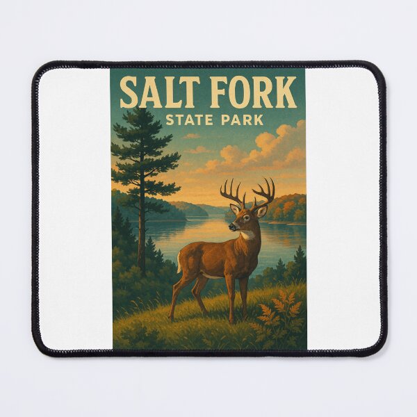 Item preview, White-tailed Deer at Salt Fork Lake, Ohio designed and sold by Places On Earth.