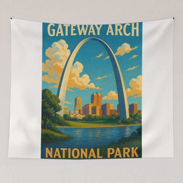 Item preview, Gateway Arch and St. Louis Skyline, Missouri designed and sold by Places On Earth.