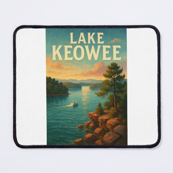 Item preview, Sunset Over Lake Keowee, South Carolina designed and sold by Places On Earth.