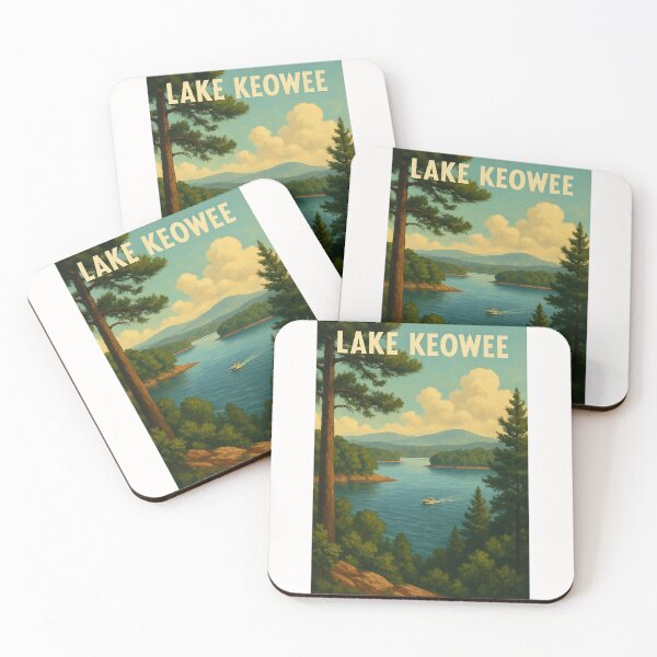 Item preview, Boating on Lake Keowee in the Blue Ridge Foothills designed and sold by Places On Earth.