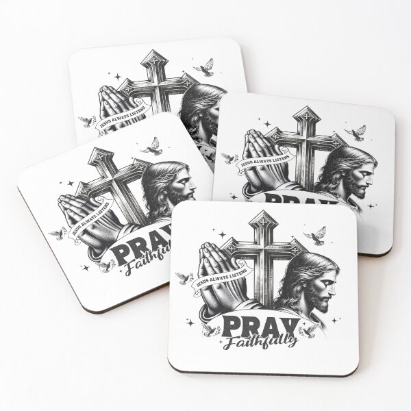 Item preview, Pray Faithfully – Jesus Always Listens Christian T-Shirt designed and sold by DIVINE FAITH 714.