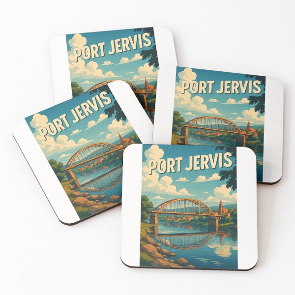 Item preview, Bridge and Skyline of Port Jervis, New York designed and sold by Places On Earth.