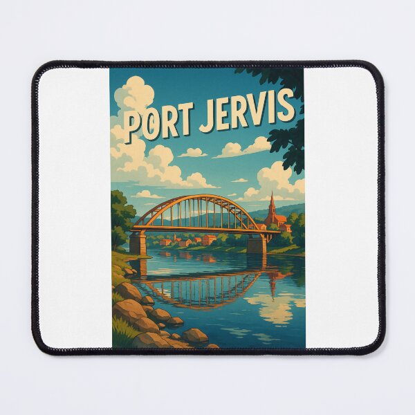 Item preview, Bridge and Skyline of Port Jervis, New York designed and sold by Places On Earth.