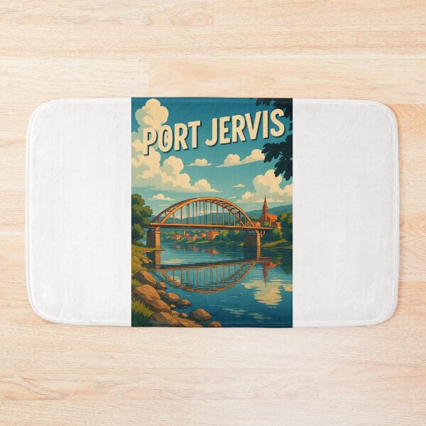 Item preview, Bridge and Skyline of Port Jervis, New York designed and sold by Places On Earth.