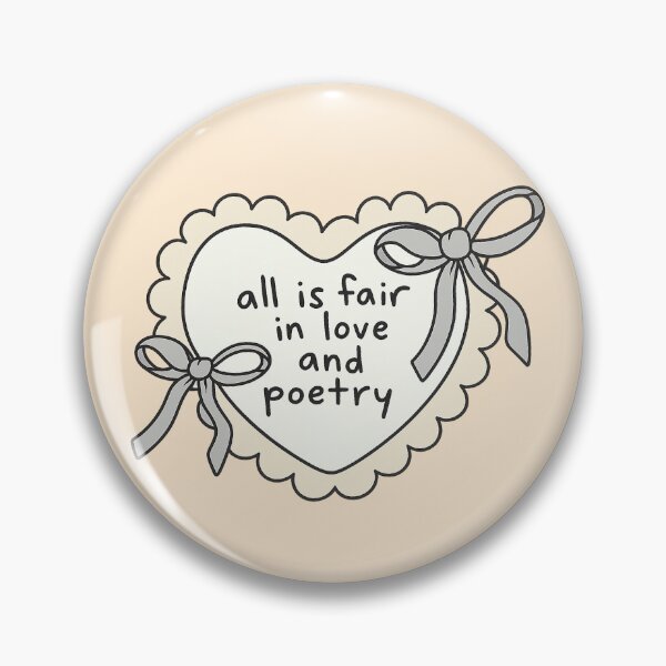 Item preview, All is fair in love and Poetry designed and sold by YChangShop.