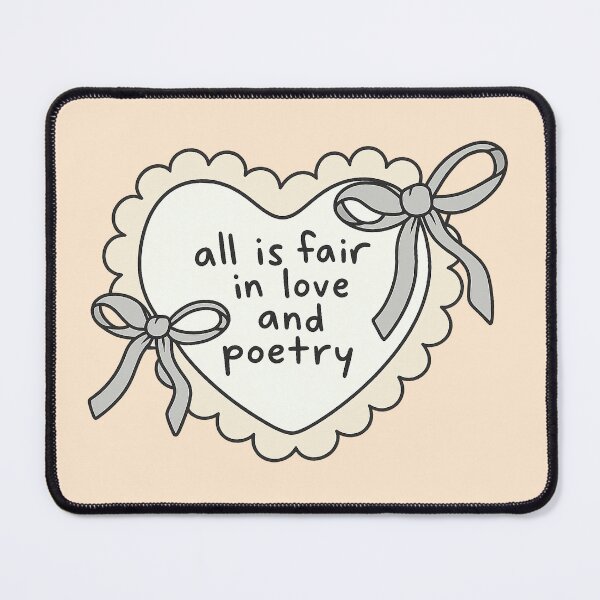 Item preview, All is fair in love and Poetry designed and sold by YChangShop.