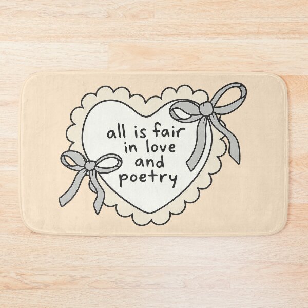 Item preview, All is fair in love and Poetry designed and sold by YChangShop.