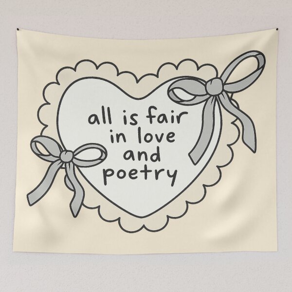 Item preview, All is fair in love and Poetry designed and sold by YChangShop.