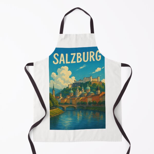 Item preview, City of Salzburg Old Town and Fortress Hohensalzburg, Austria designed and sold by Places On Earth.