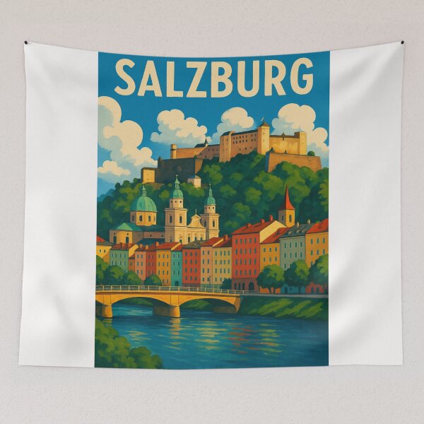 Item preview,  Hohensalzburg Fortress Above Salzburg Old Town, Austria designed and sold by Places On Earth.