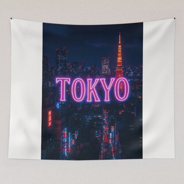 Item preview, Tokyo City Night Tower and Shinjuku Skyline at Night designed and sold by Places On Earth.