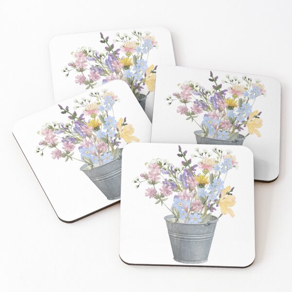Item preview, Rustic Bucket of Wild Flowers designed and sold by Tao's Inspired Hands.