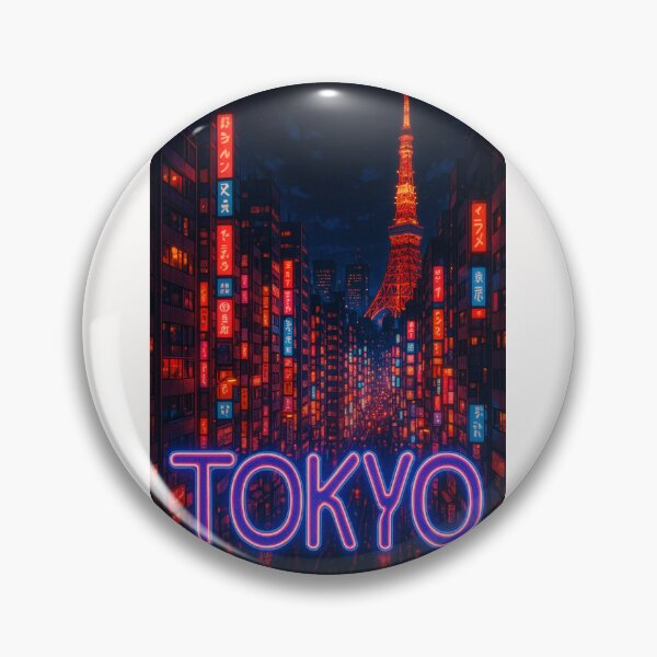 Item preview, Tokyo City Night Tower Above Neon Streets of Shibuya, Japan designed and sold by Places On Earth.