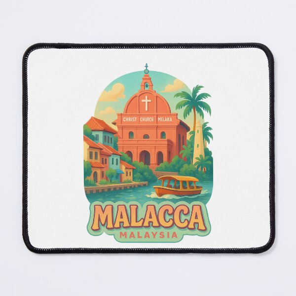 Item preview, Christ Church Melaka and Malacca River, Malaysia designed and sold by Places On Earth.