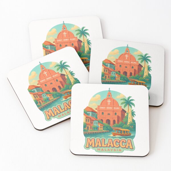 Item preview, Christ Church Melaka and Malacca River, Malaysia designed and sold by Places On Earth.
