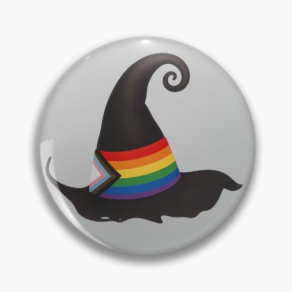 Artikelvorschau, Progress Pride Hexenhut entworfen und verkauft von bloomingbuddha9.