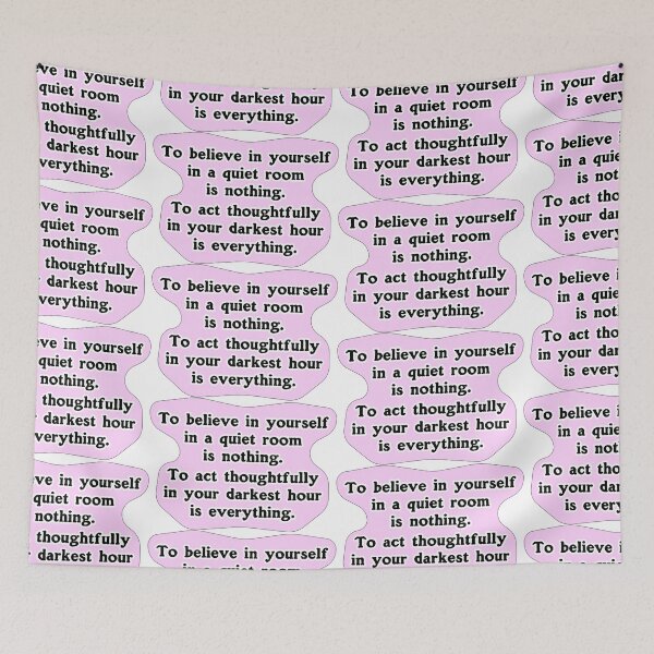 Item preview, To believe in yourself in a quiet room, pink designed and sold by mntimg.