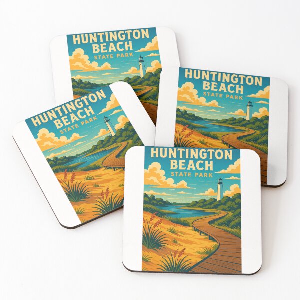 Item preview, Huntington Beach State Park Lighthouse and Coastal Trail designed and sold by Places On Earth.
