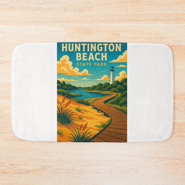 Item preview, Huntington Beach State Park Lighthouse and Coastal Trail designed and sold by Places On Earth.