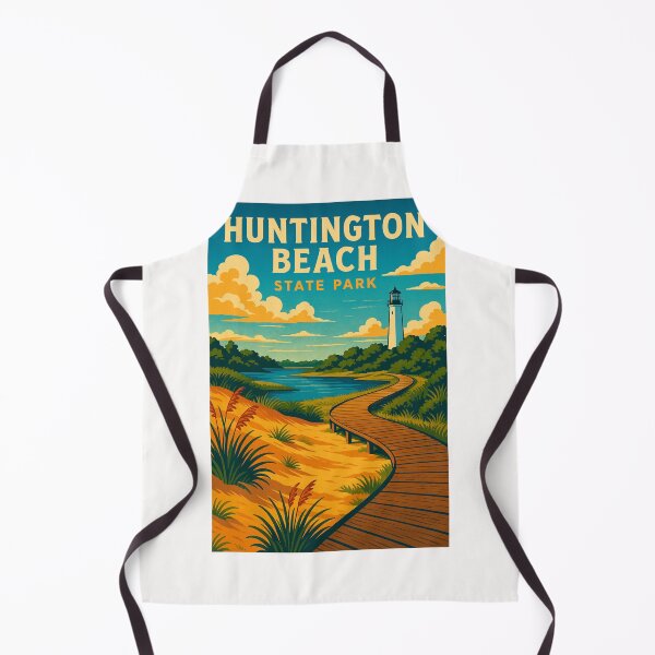 Item preview, Huntington Beach State Park Lighthouse and Coastal Trail designed and sold by Places On Earth.