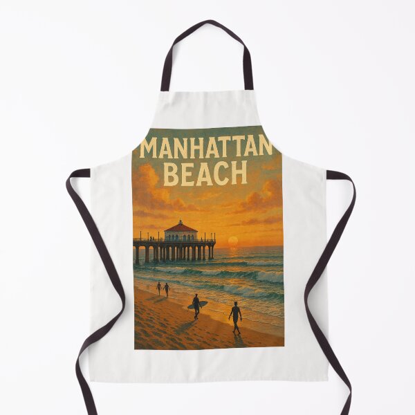 Item preview, Manhattan Beach Pier Sunset with Surfers designed and sold by Places On Earth.