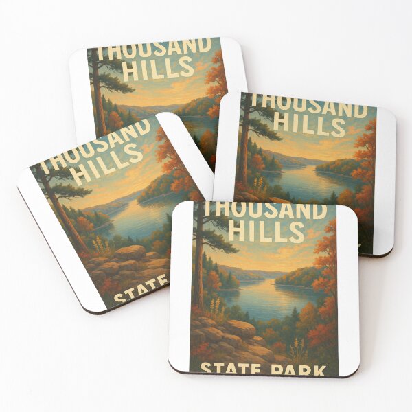 Item preview, Thousand Hills State Park Autumn Lake View designed and sold by Aryabek.