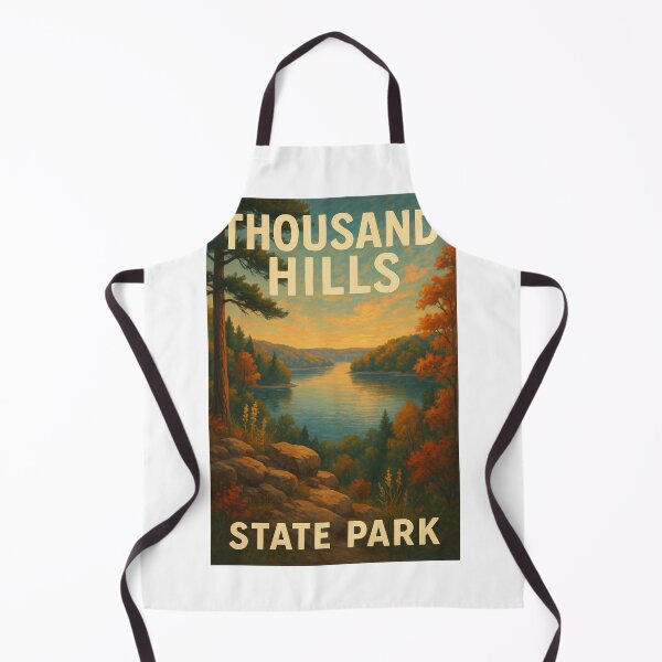 Item preview, Thousand Hills State Park Autumn Lake View designed and sold by Aryabek.