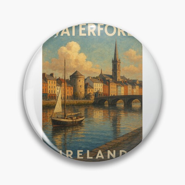 Item preview, Waterford Ireland Historic Waterfront with Cathedral Spire designed and sold by Aryabek.