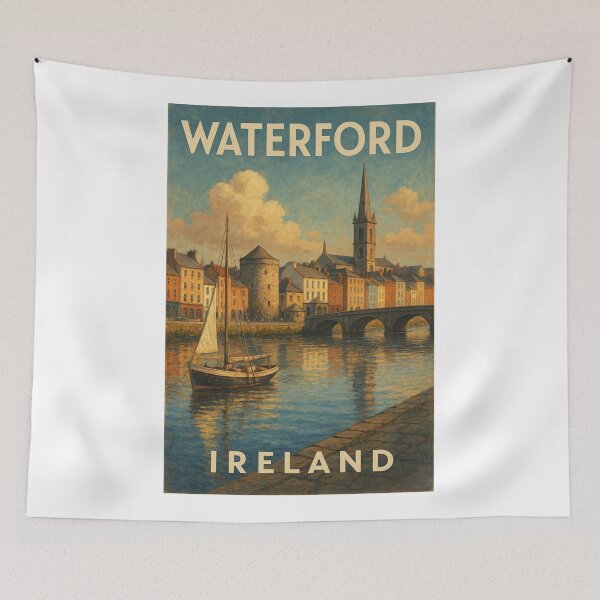 Item preview, Waterford Ireland Historic Waterfront with Cathedral Spire designed and sold by Aryabek.