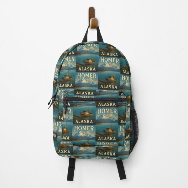 Item preview, Homer Alaska Rustic Fishing Boat and Mountain View designed and sold by Aryabek.