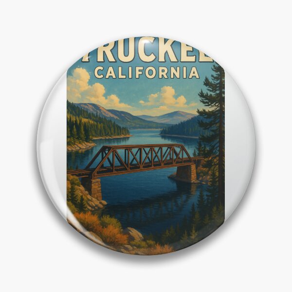Item preview, Truckee California Railroad Bridge Over Donner Lake designed and sold by Aryabek.