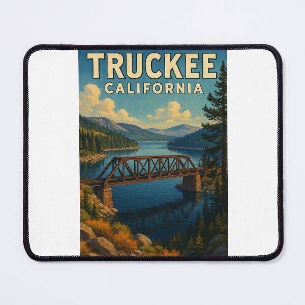 Item preview, Truckee California Railroad Bridge Over Donner Lake designed and sold by Aryabek.