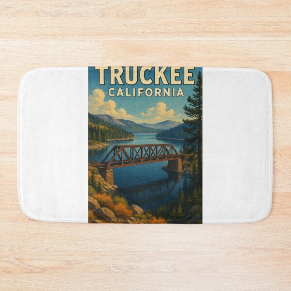 Item preview, Truckee California Railroad Bridge Over Donner Lake designed and sold by Aryabek.
