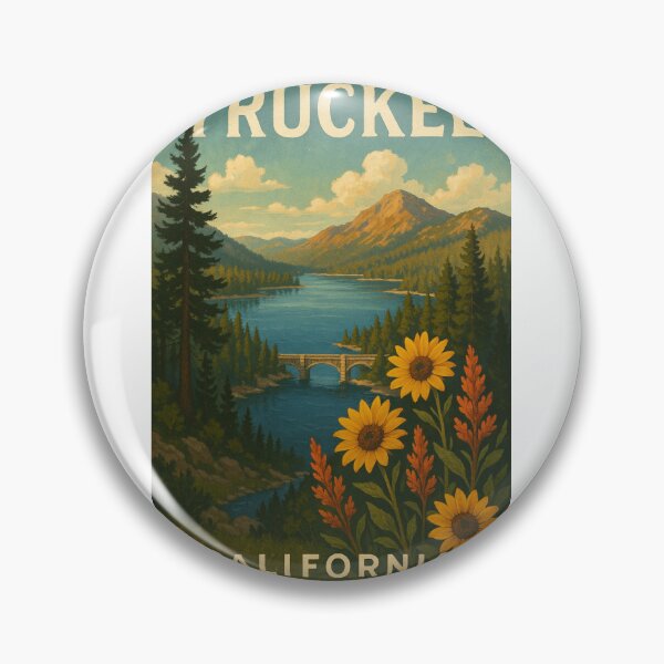 Item preview, Truckee California Mountain Lake and Wildflowers designed and sold by Aryabek.