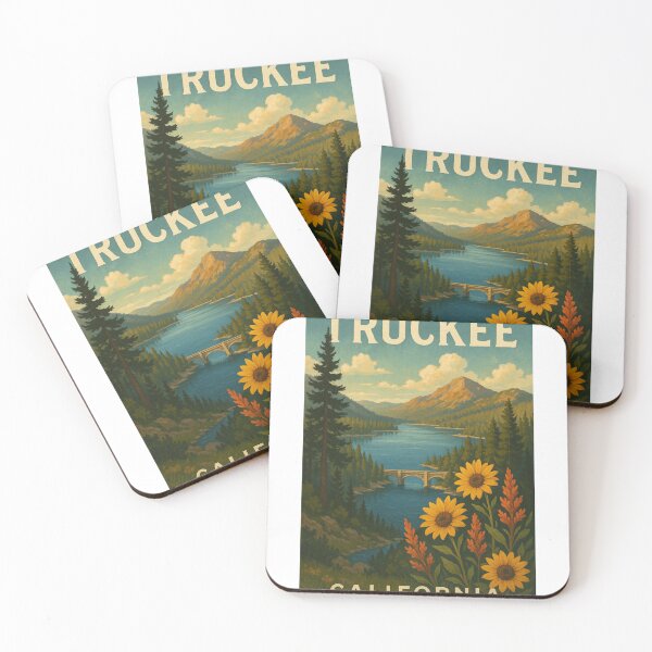 Item preview, Truckee California Mountain Lake and Wildflowers designed and sold by Aryabek.