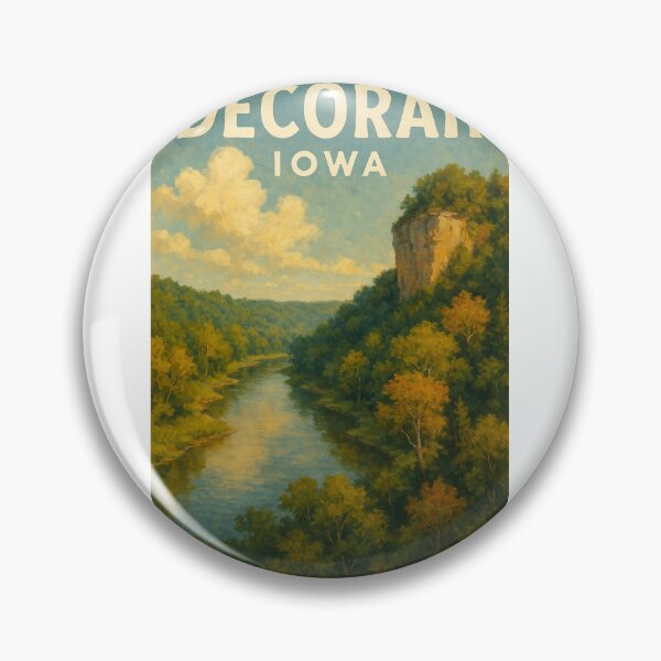 Item preview, Decorah Iowa River Valley and Bluff View designed and sold by Aryabek.