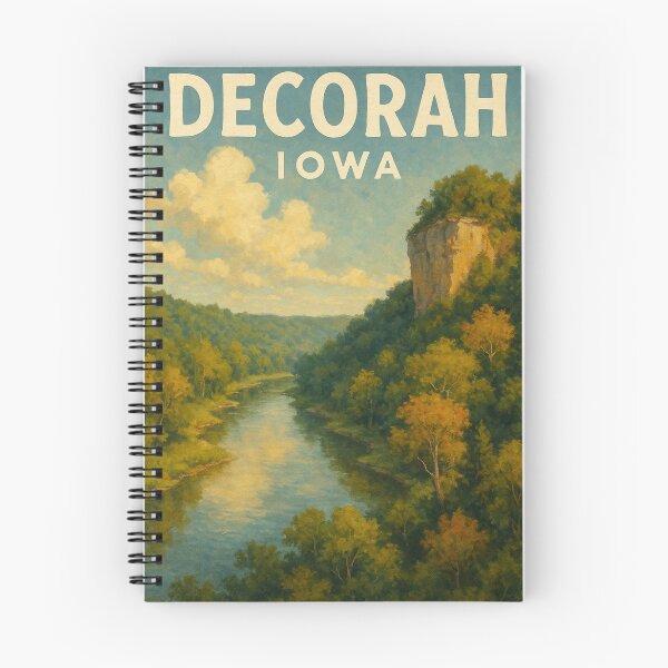 Item preview, Decorah Iowa River Valley and Bluff View designed and sold by Aryabek.