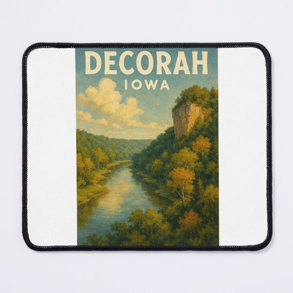 Item preview, Decorah Iowa River Valley and Bluff View designed and sold by Aryabek.