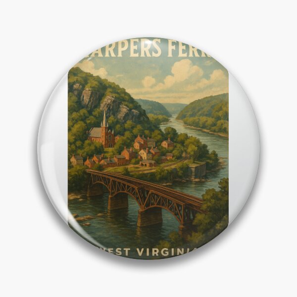 Item preview, Harpers Ferry West Virginia Railroad Bridge and Historic Town designed and sold by Aryabek.