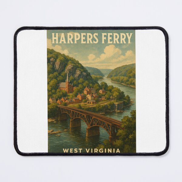 Item preview, Harpers Ferry West Virginia Railroad Bridge and Historic Town designed and sold by Aryabek.