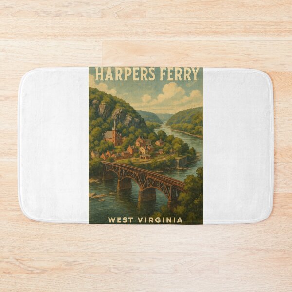 Item preview, Harpers Ferry West Virginia Railroad Bridge and Historic Town designed and sold by Aryabek.