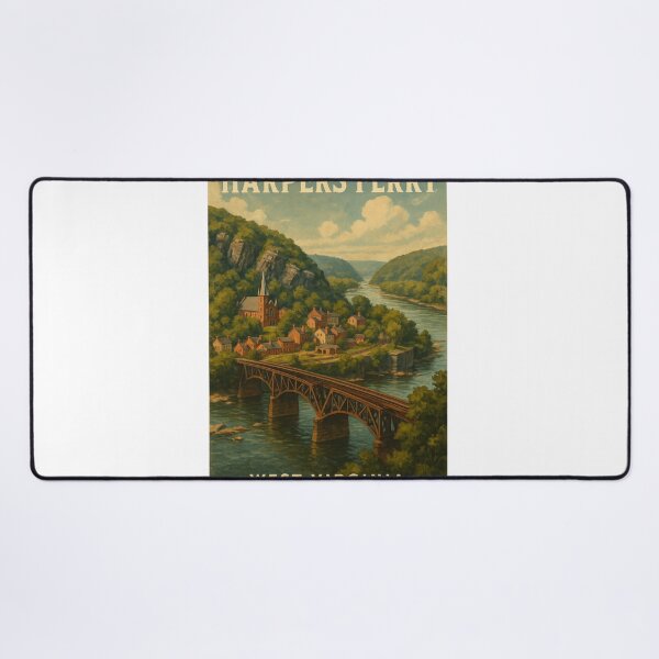 Item preview, Harpers Ferry West Virginia Railroad Bridge and Historic Town designed and sold by Aryabek.