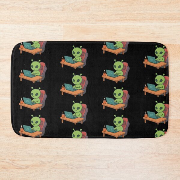 Item preview, Cute Green Alien Coding designed and sold by Petter01.