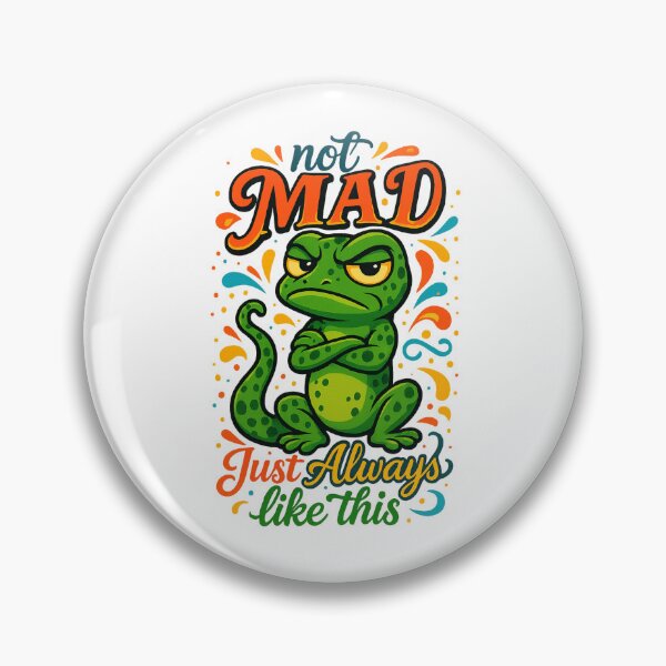 Item preview, Not Mad Just Always Like This | Graphic Crewneck Lizard Meme  designed and sold by skkyfaithArtz.