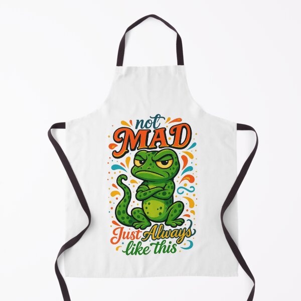 Item preview, Not Mad Just Always Like This | Graphic Crewneck Lizard Meme designed and sold by skkyfaithArtz.