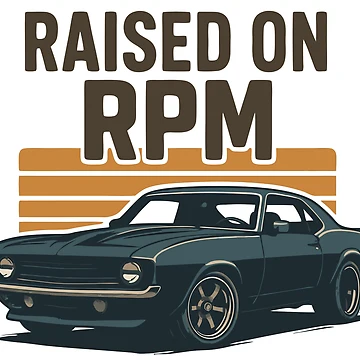 Artwork thumbnail, Raised on RPM, Muscle Car Roots by Automotive Art by Greg